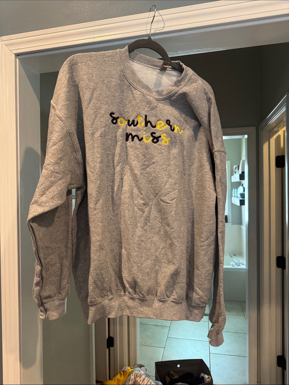 Southern Miss Gray Crewneck Sweatshirt - Unbranded